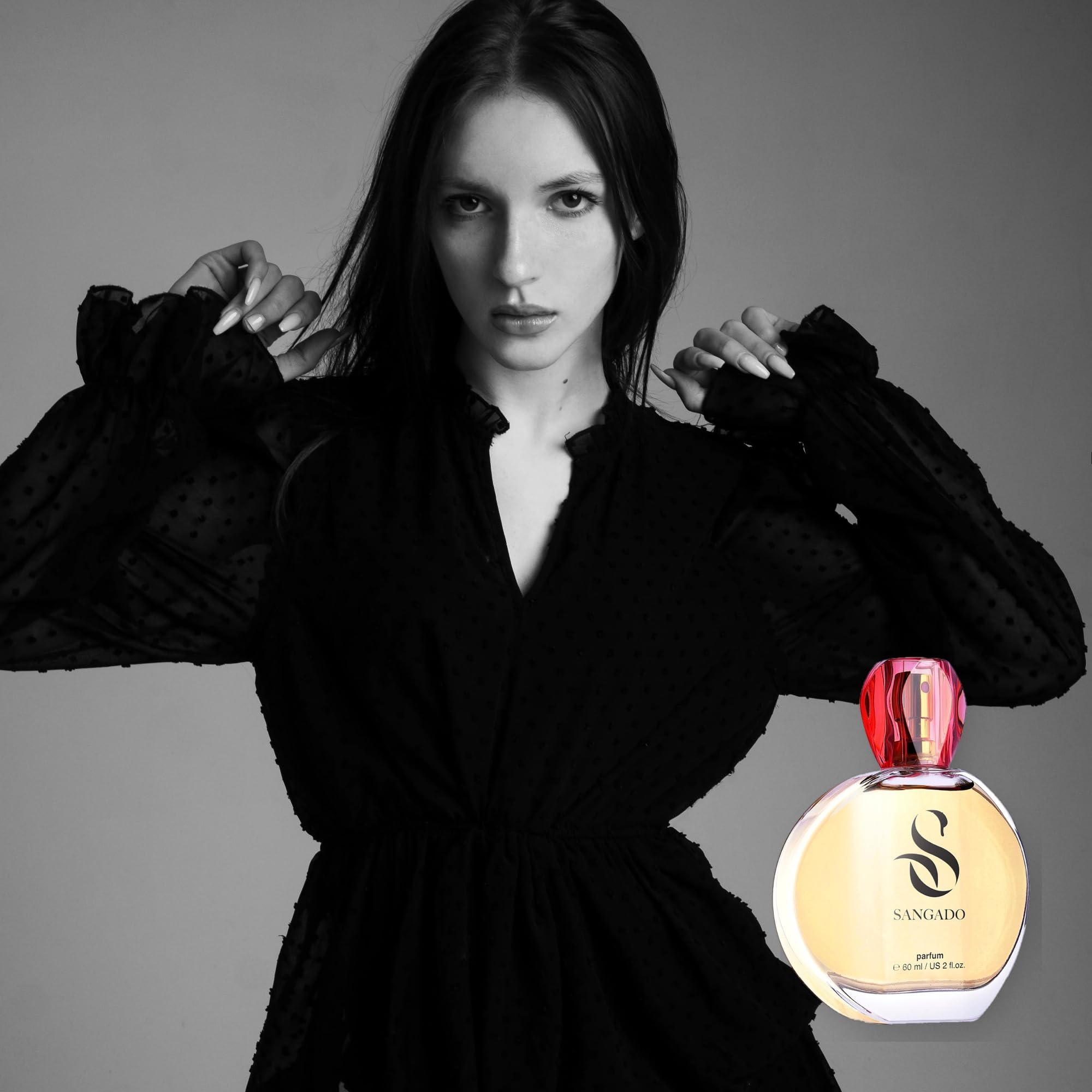 SANGADO Orchidea Nera, Profumo per Donne (parfum), Lunga Durata 8-10 Ore, Fragranza Lussuosa, 60 ml, Codice: 595