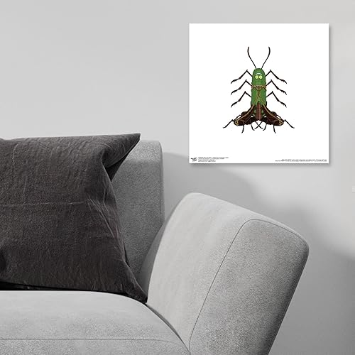 Miniatura 4 de Trends International Gallery Pops Cartoon Network Rick and Morty - Póster de pared de Pickle Rick con extremidades de cucaracha, 12 x 12 pulgadas,
