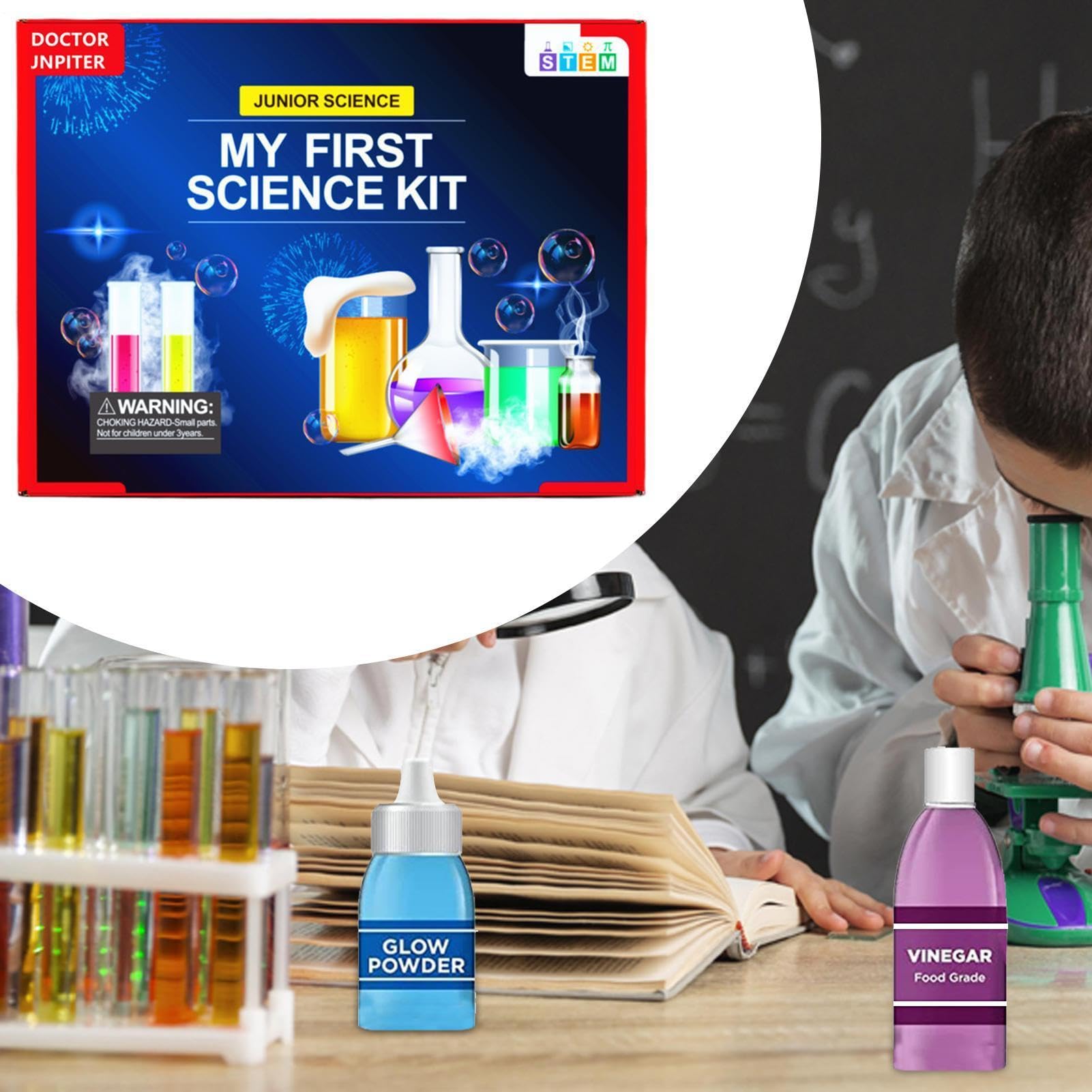 Kit de ciencia para niños Set educativo interactivo de experimentos STEM de