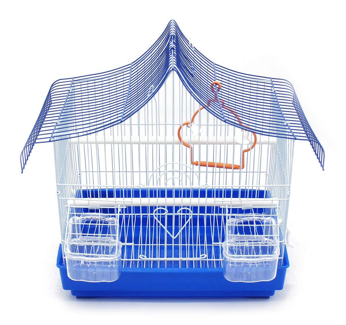 BPS Jaula Pájaros Metal con Comedero Bebedero Columpio Saltador Cubeta Color envia al Azar 33 x 23 x 36 cm BPS-1274