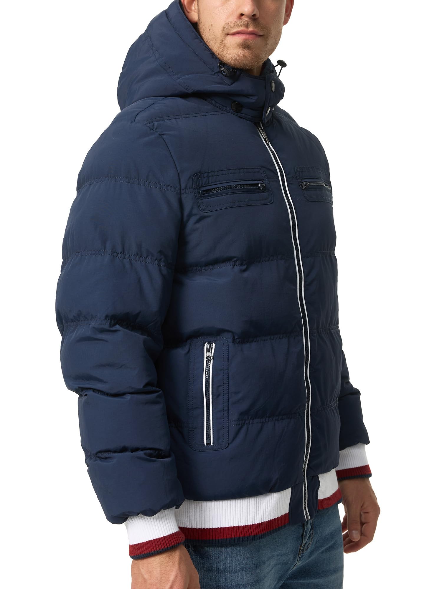 Indicode Uomini Marlon Quilted Jacket | Giacca trapuntata dall'aspetto di una piumino