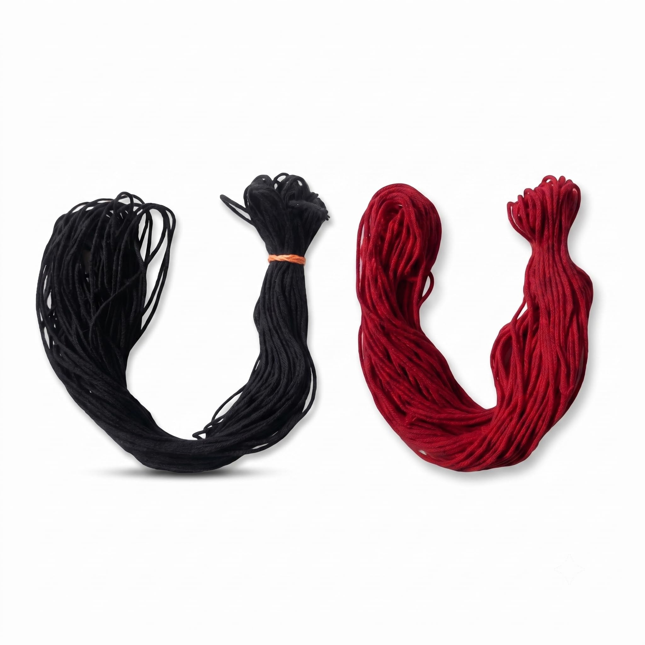 Cotton Nazar Dhaga: Soft Black & Red Thread Combo Pack (40m) | Skin-friendly traditional Kala & Lal dori for wrist, ankle, pooja rituals & DIY jewelry. Protects from evil eye (2 Pcs)-image-15
