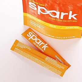 AdvoCare Spark - Energy Drink Mix - Vitamin & Amino Acid Supplement - Supports Energy & Focus - Portable Immune Support - Sugar-Free -Mandarin Orange, 14 Stick Packs (3.5 oz)