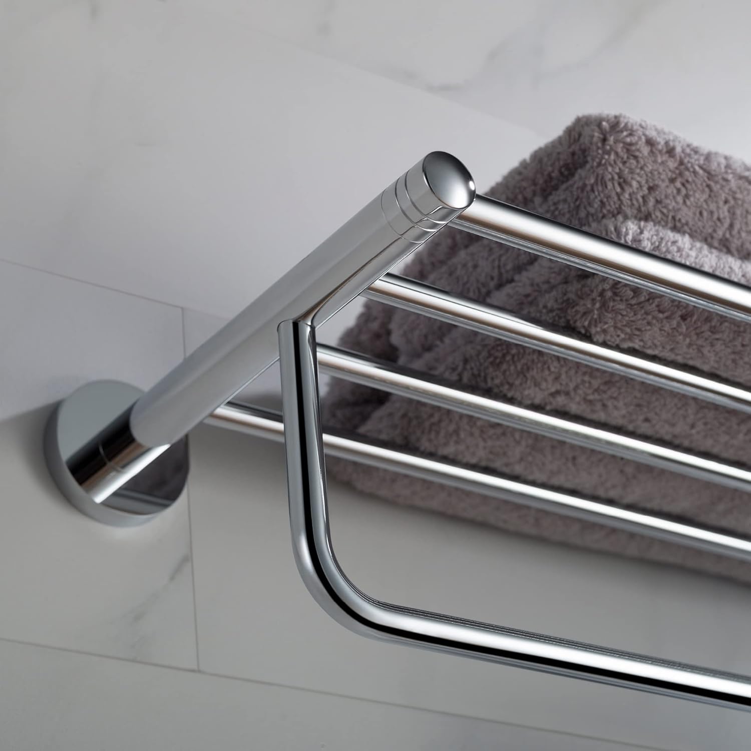 Get Popular Offer Kraus KEA-18842CH Elie Bathroom, Chrome, Shelf with Towel Bar