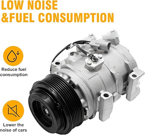 Miniatura 10 de Reemplazo del compresor de aire acondicionado para CO 27000C compatible con Toyota Corolla Matrix 1.8L 2003-2008 Reemplazo del embrague de aire