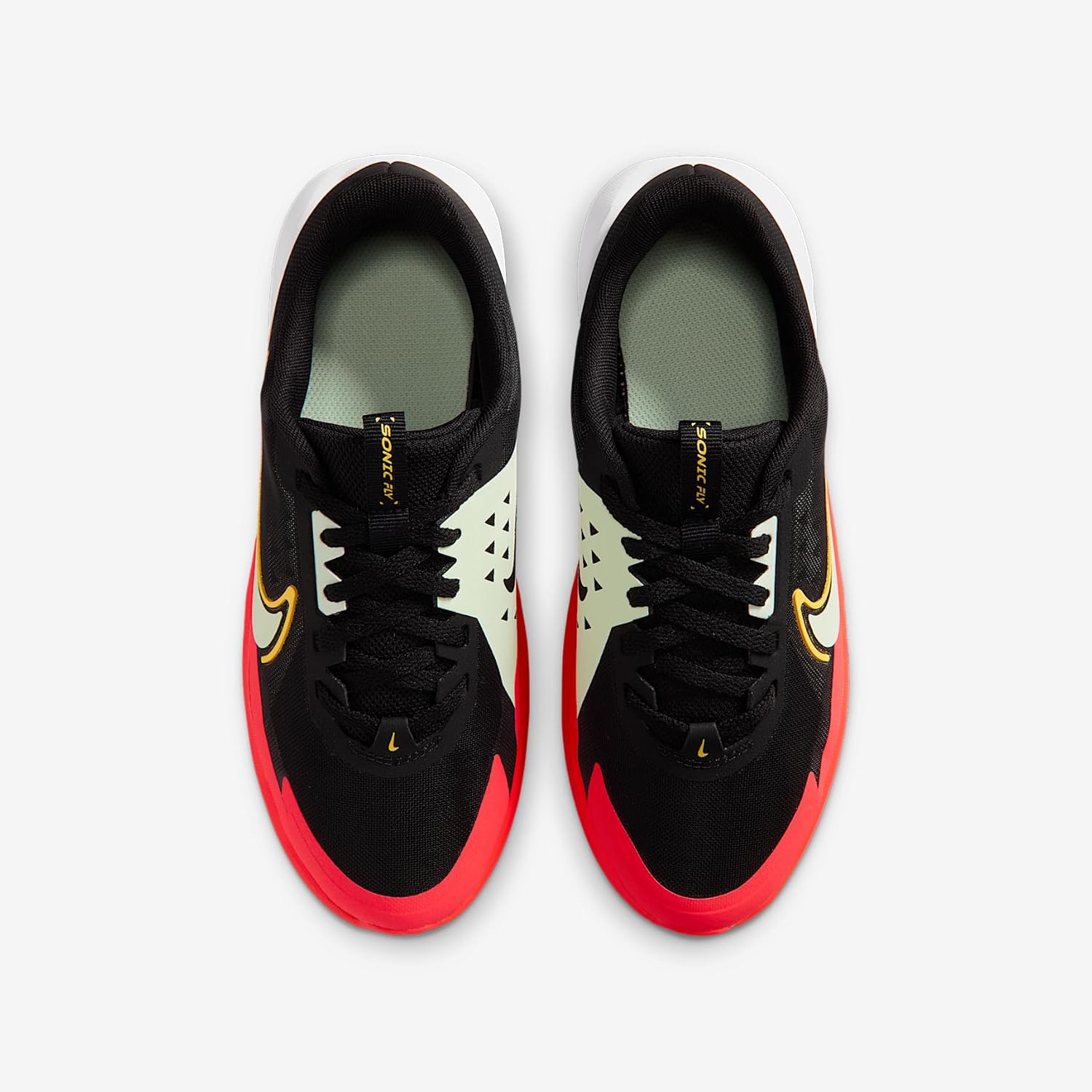 Nike Sonic Fly Big Kids' Running Shoes (Black/Laser Orange/Bright Crimson/Volt Tint)