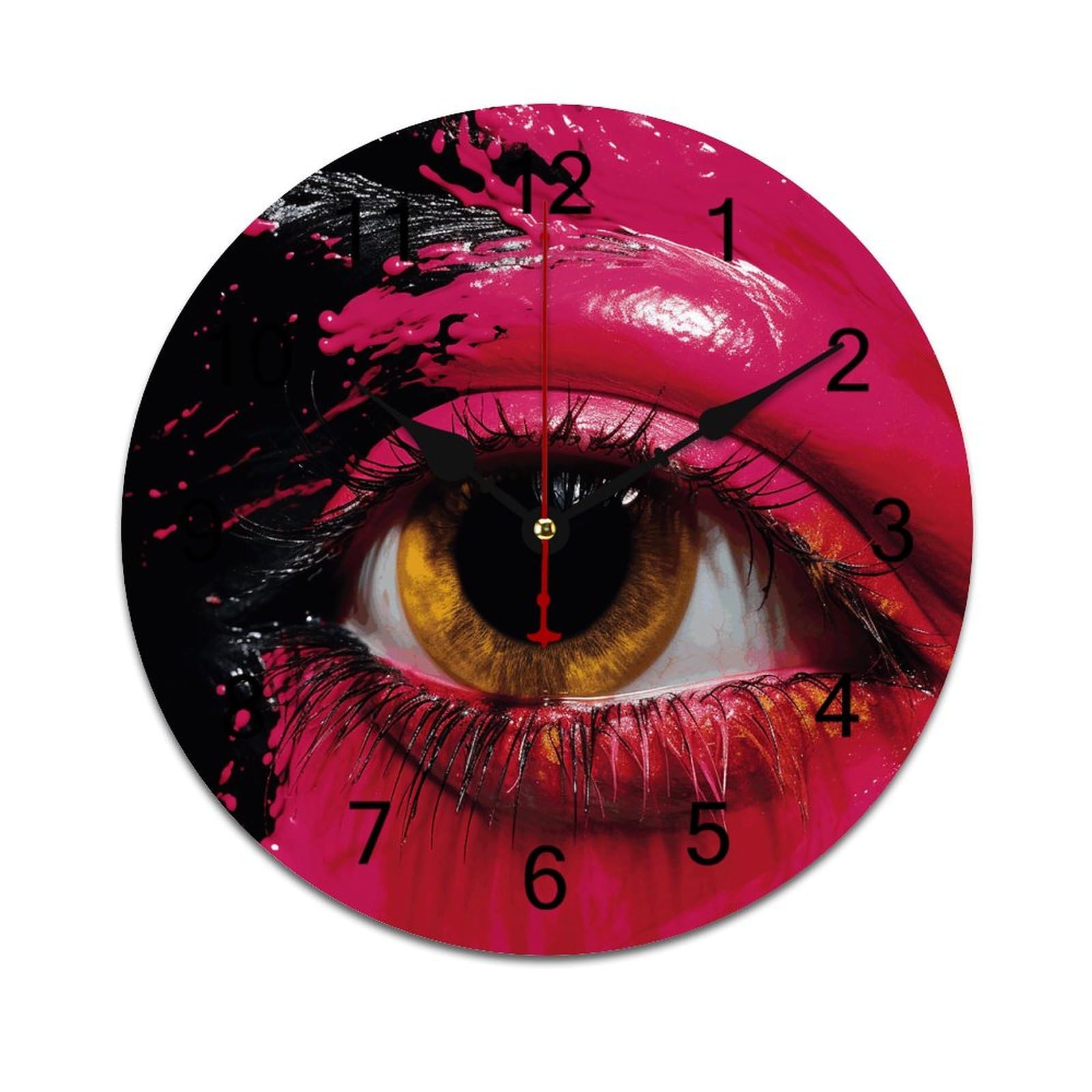 Horloge murale sans tic-tac en PVC pour retrouver le sommeil et le calme