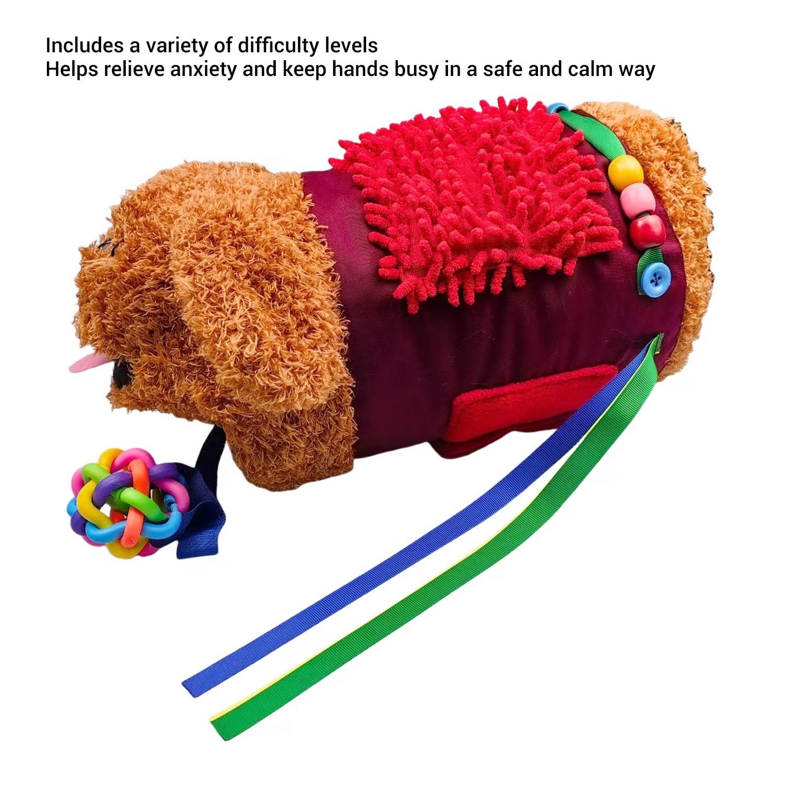 Perro Muff Sensorial Para Personas Mayores, Manta Para Perros Antiestrés, Estimula El Tacto Más Débil, Toque Cómodo Para Las Manos De Personas Mayores, Olfativa Perro