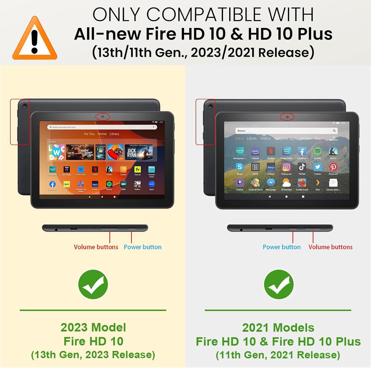 Case for Amazon Fire HD 10 & 10 Plus Tablet (13th/11th Generation, 2023/2021 Release) 10.1" - Slim Lightweight PU Leather Cover with Auto Sleep Wake, Floral Quote Bible Verse Psalm 46:5