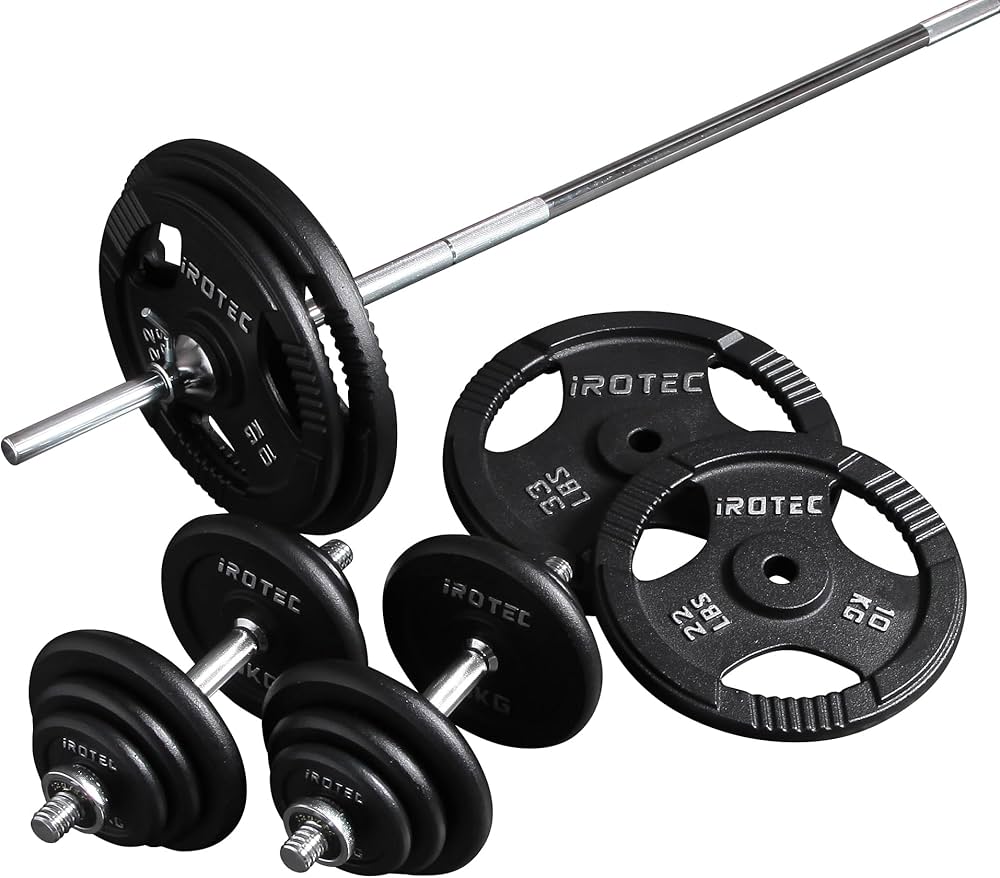 iROTEC バーベル100キロセット トレーニングベンチ prb100i2024main3.jpg