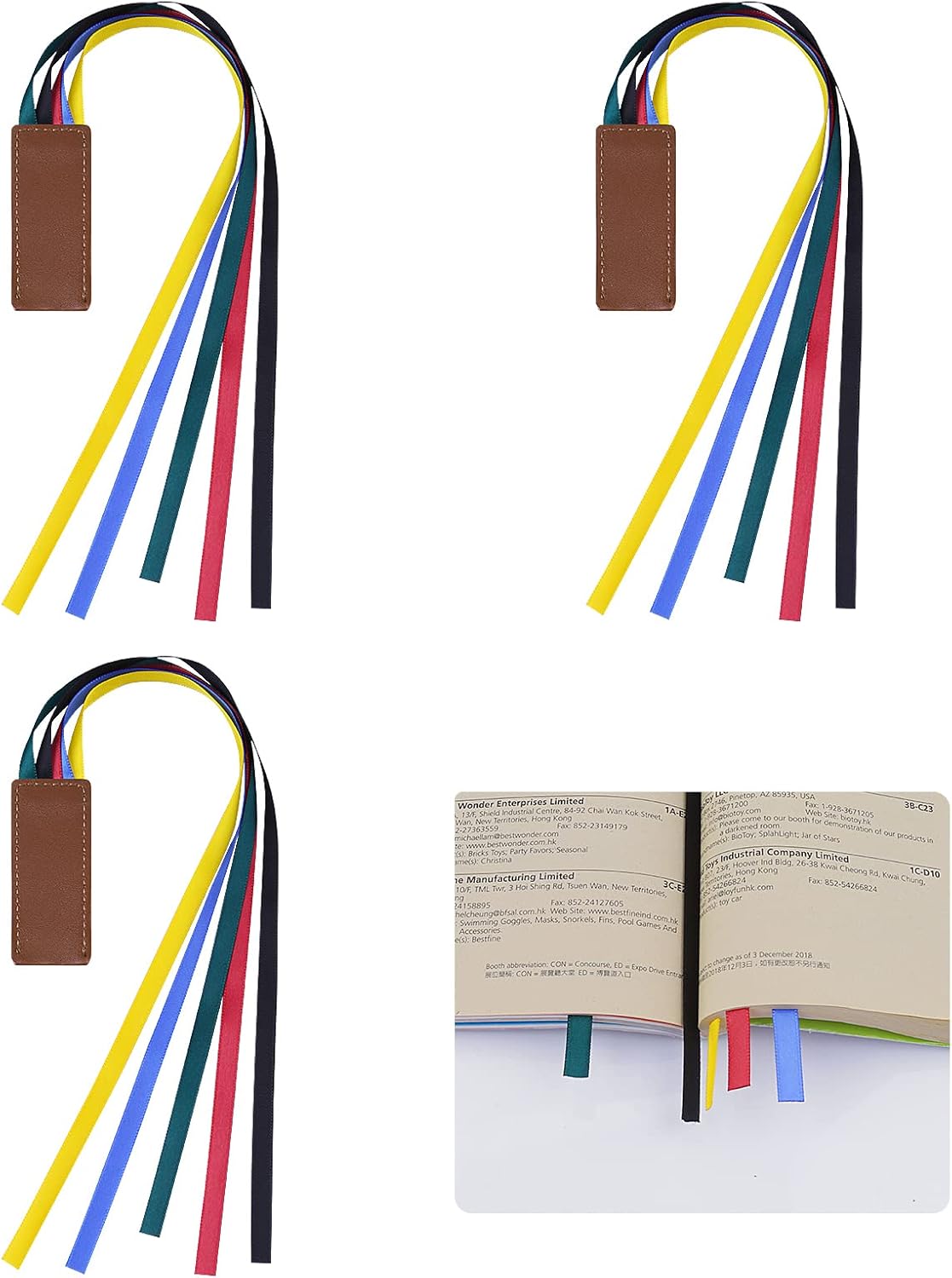 Prasacco 3 Pcs Bible Ribbon Bookmarks, Bible Verse