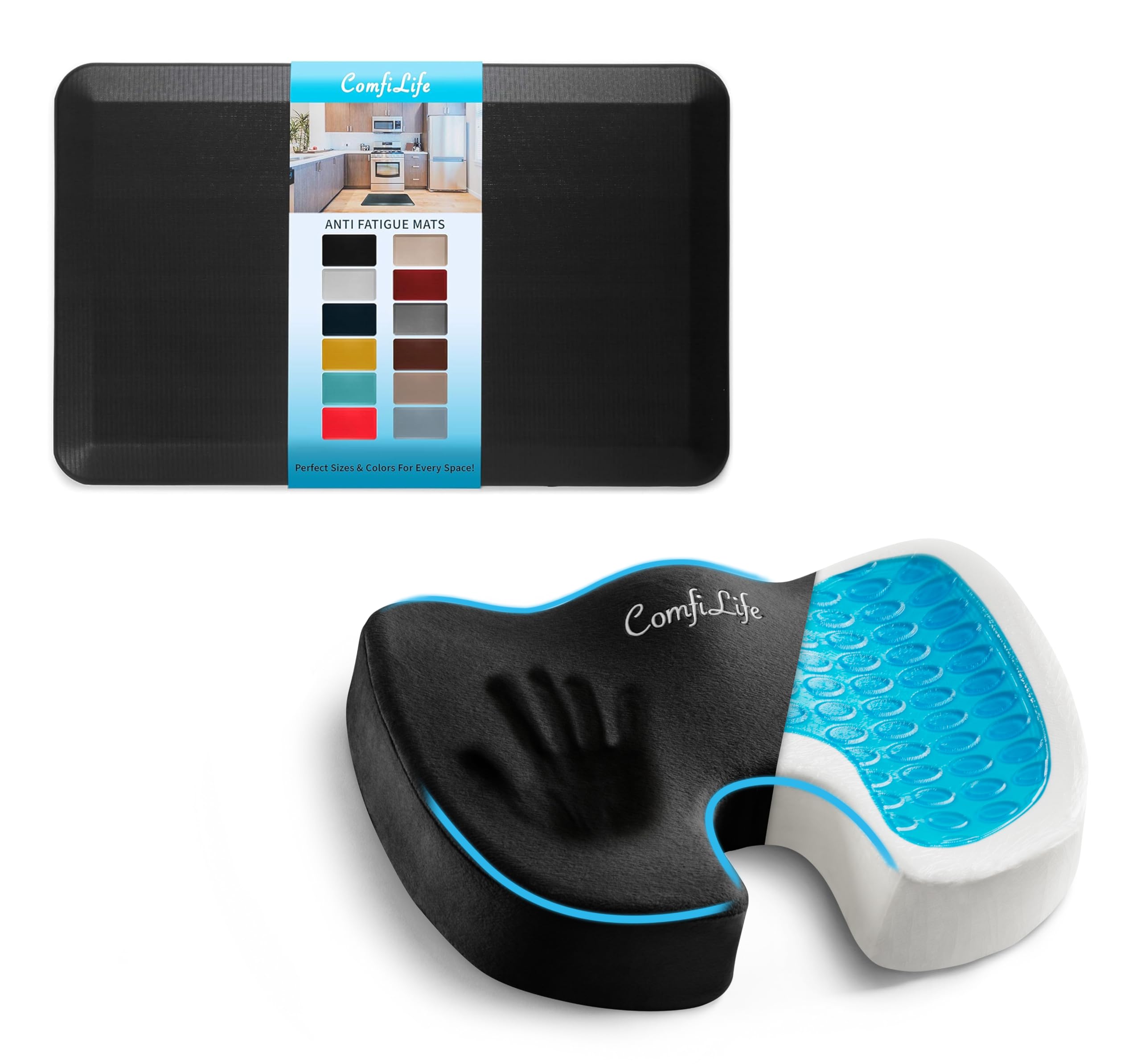 ボディ・フェイスケア BONDS  AirForce  cuddle Amazon.com: ComfiLife Gel Enhanced Seat Cushion & Antifatigue Mat