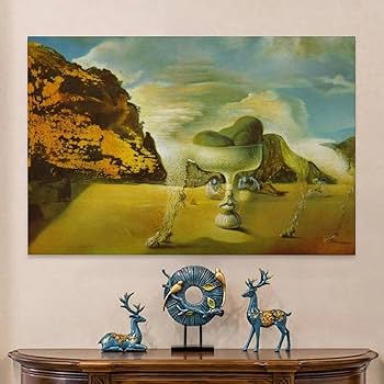 Amazon.co.jp: サルバドール・ダリ(Salvador Dali) 名作 顔の浜辺に
