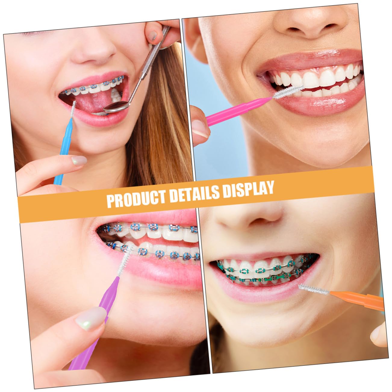 5 Sätze Teiliges Interdentalbürsten Farbig Effektive Zahnzwischenraum Kompakt Und Tragbar Und Präzise Geeignet Für Tägliche Mundhygiene Und Optimalen Zahnpflegeeinsatz 50 Stück * 5