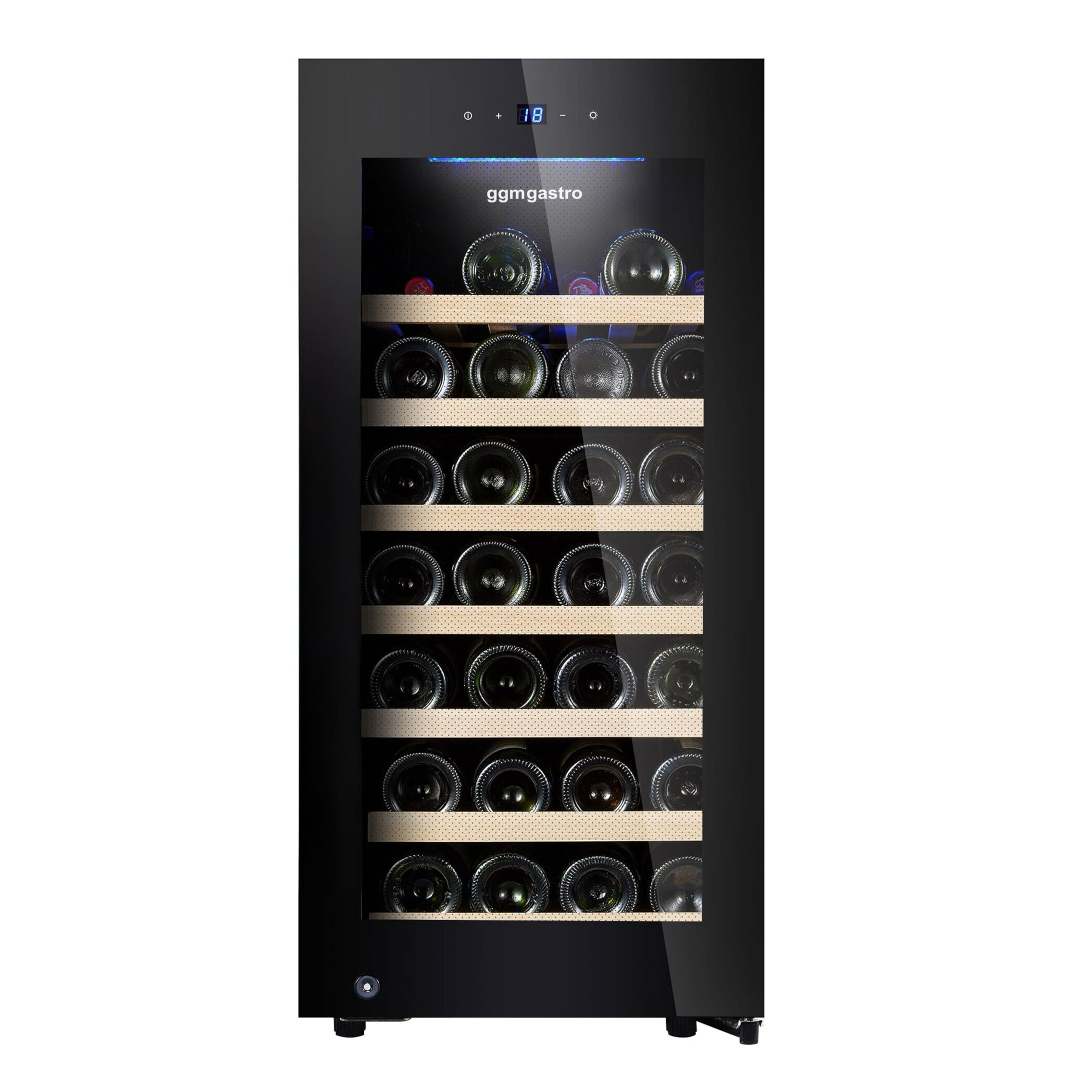 GGM Gastro | WKM100S-1N | Weinkühlschrank - 1 Klimazone - 100 Liter - max. 38 Flaschen