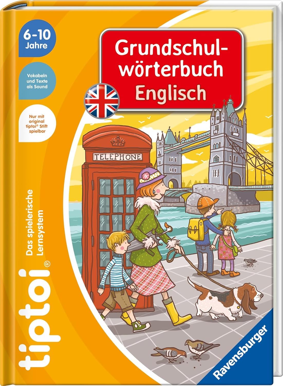 tiptoi Ravensburger Set, WWW słownik szkolny angielski + 00110 długopis, zabawka edukacyjna dla dzieci