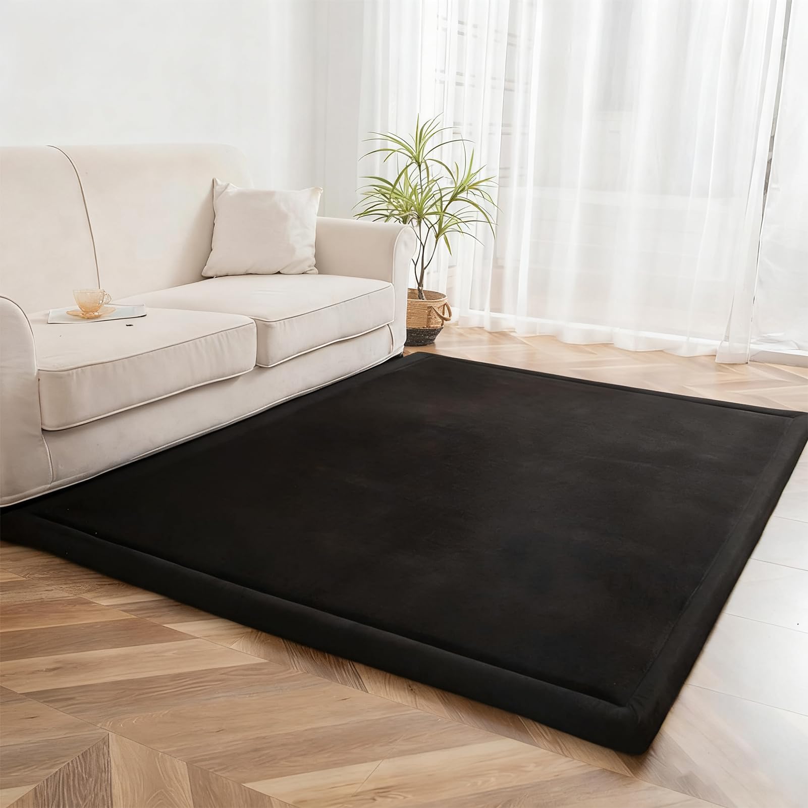 ZAJENKUB Drum Carpet, Non Slip Drum Rug Mat, Soundproof Mat, Drum Blanket, Professional Drum Rugs, Musical Instruments Mats, Electronic Drums Bass Drum Snare Etc 100x120cm/39.37x47.24inch