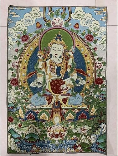 Miniatura 2 de Bordado de seda tibetano Thangka budista Vajrakila Mahsattv Tangka Yoga Budista Tapiz colgante de pared Arte de pared Decoración del hogar Tapiz