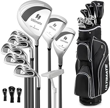 Goplus Complete Golf Club Set for Women, 9 Pieces Golf Clubs with #1 Driver, #3 Fairway, #4 Hybrid, #6 & #7 & #8 & #9 & #P Irons, Putter, Head Covers, Ladies Right Handed