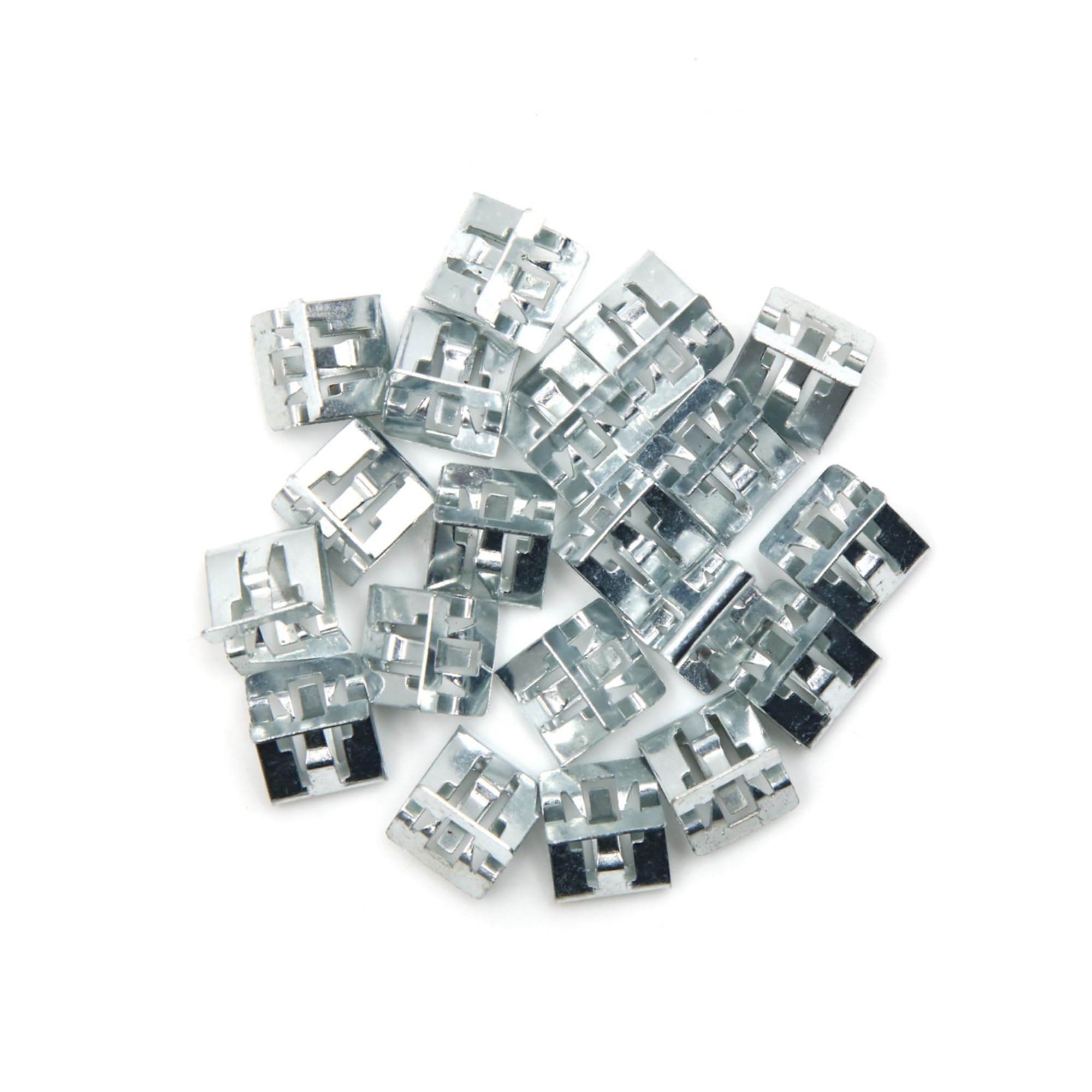 Partuto 20pcs Universal Car Console Dash Trim Metal Retainer Clips Rivets Replacement