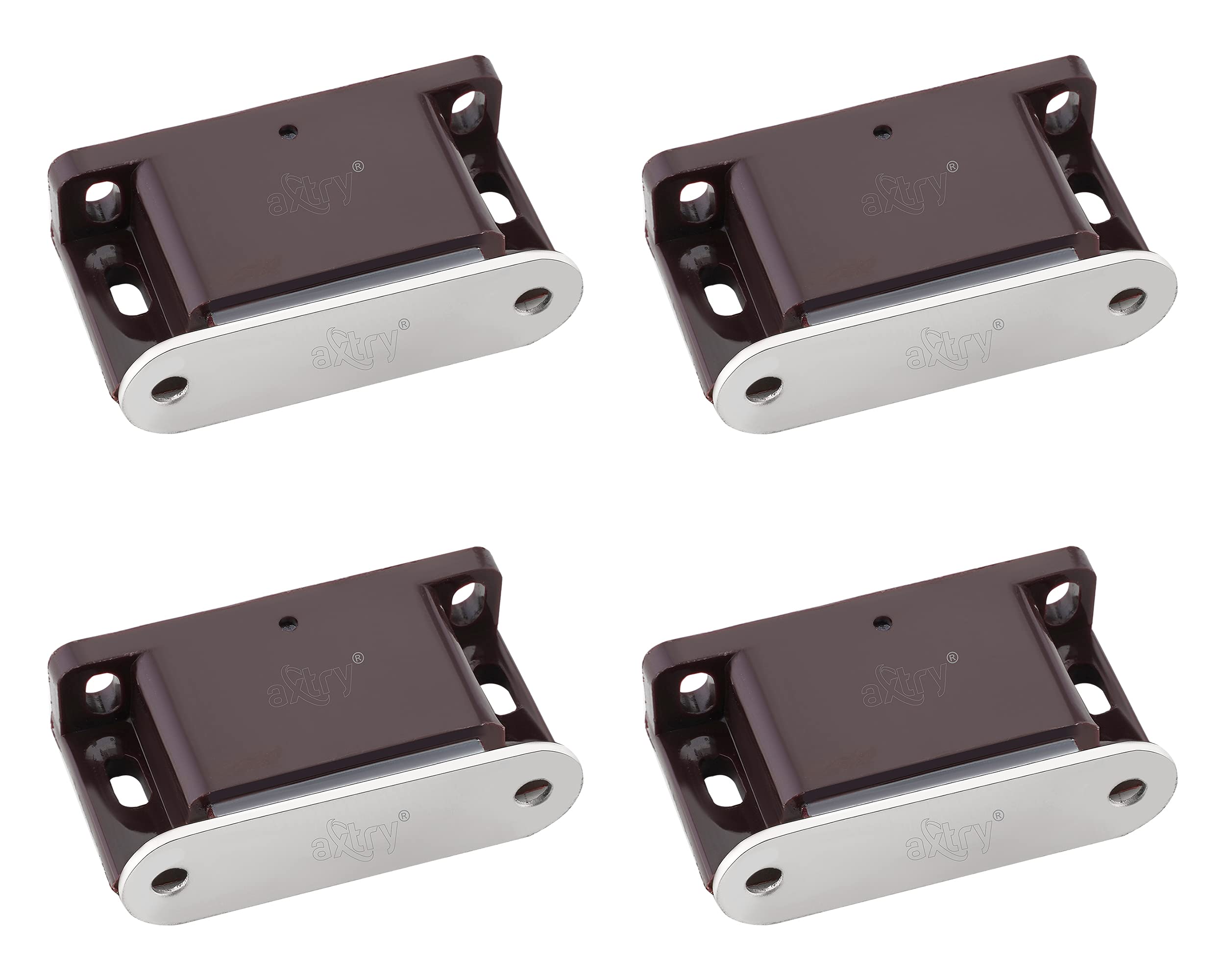 Axtry Pack of 4, Door Catcher for Home / Door Catcher Magnet / Magnetic Door Closer / Magnetic Door Stoppers For Wooden Door, Cabinet, Cupboard, Wardrobe, Kitchen, Drawer Size no: 2 (Brown, 48x27x14 mm) (B0922WFBWQ) Amazon Price History, Amazon Price Tracker