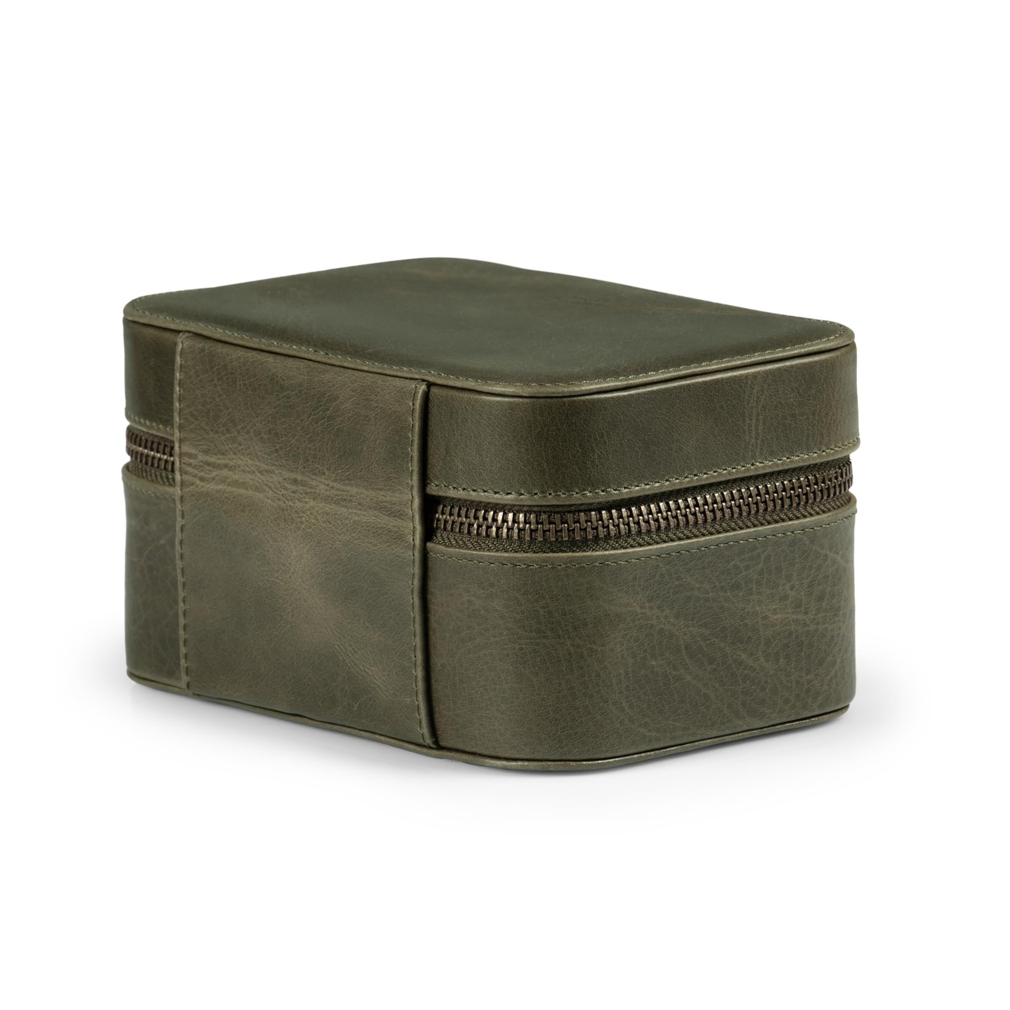 Londo Kensley Pudełko na zegarek z prawdziwej skóry, ochronne, stylowe, eleganckie etui kolekcjonerskie, organizer do przechowywania, dla mężczyzn i kobiet, luksusowe zegarki na rękę, zielone