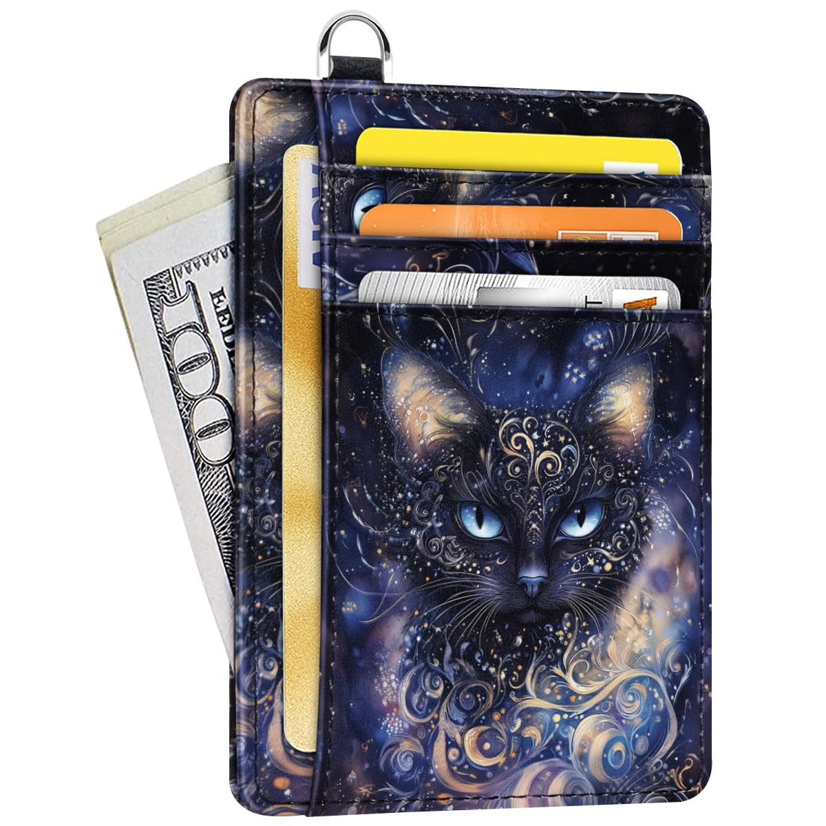Coco Rossi Slim Credit Card Holder Wallet Women Thin Minimalist Card Cases