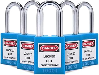 Lockout Tagout Locks Lockout Locks Keyed Different Safety Padlocks Loto Locks for Lock Out Tag Out (5,Blue)