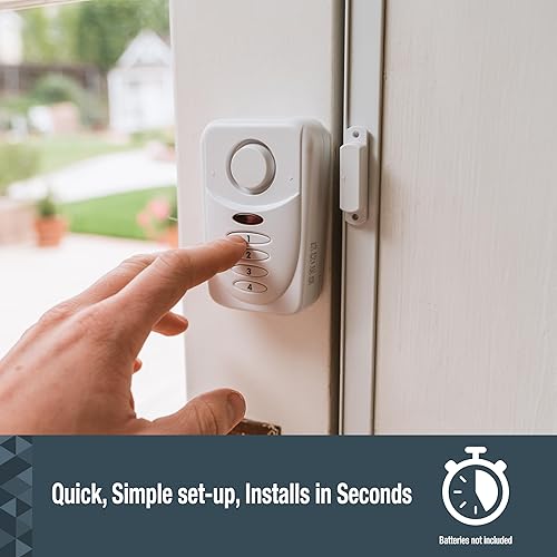 Miniatura 4 de Sabre Elite - Alarma inalámbrica para puerta con modo de retardo de salidaentrada, modo hogar y teclado, disuade a los intrusos con alarma de 120 dB