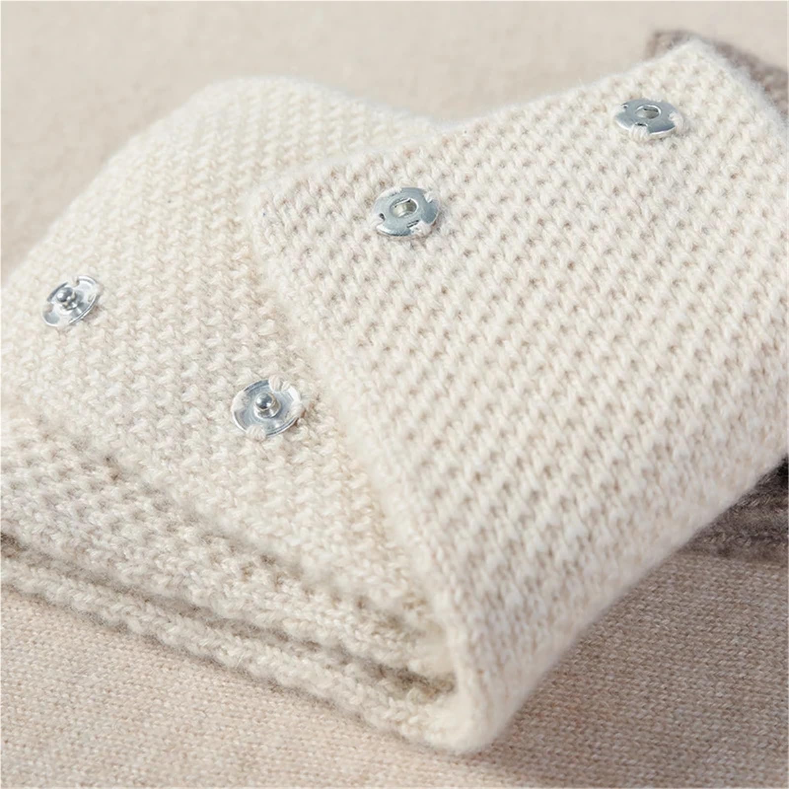 Bufanda Corta Sencilla for Mujer, Faja for Cuello, Otoño Invierno, Cruzada, cálida, Manga for Cuello for Hombre(Light Camel)