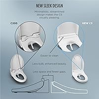 Vista 12 de TOTO® WASHLET® C5 - Asiento de inodoro electrónico con bidé con limpieza de varilla PREMIST y EWATER+, alargado, color algodón blanco - SW3084#01