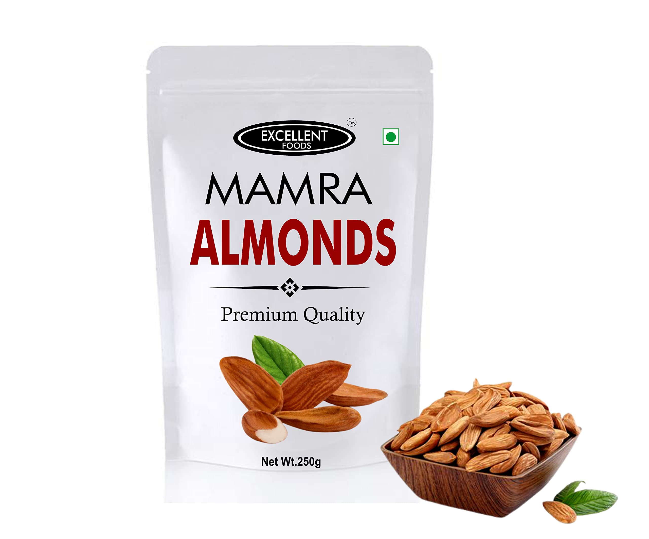 Excellent Foods - Irani Mamra Dried Almonds 250G L Hygienically Packed In Resealable Pouch (B09JCHC884) Amazon Price History, Amazon Price Tracker
