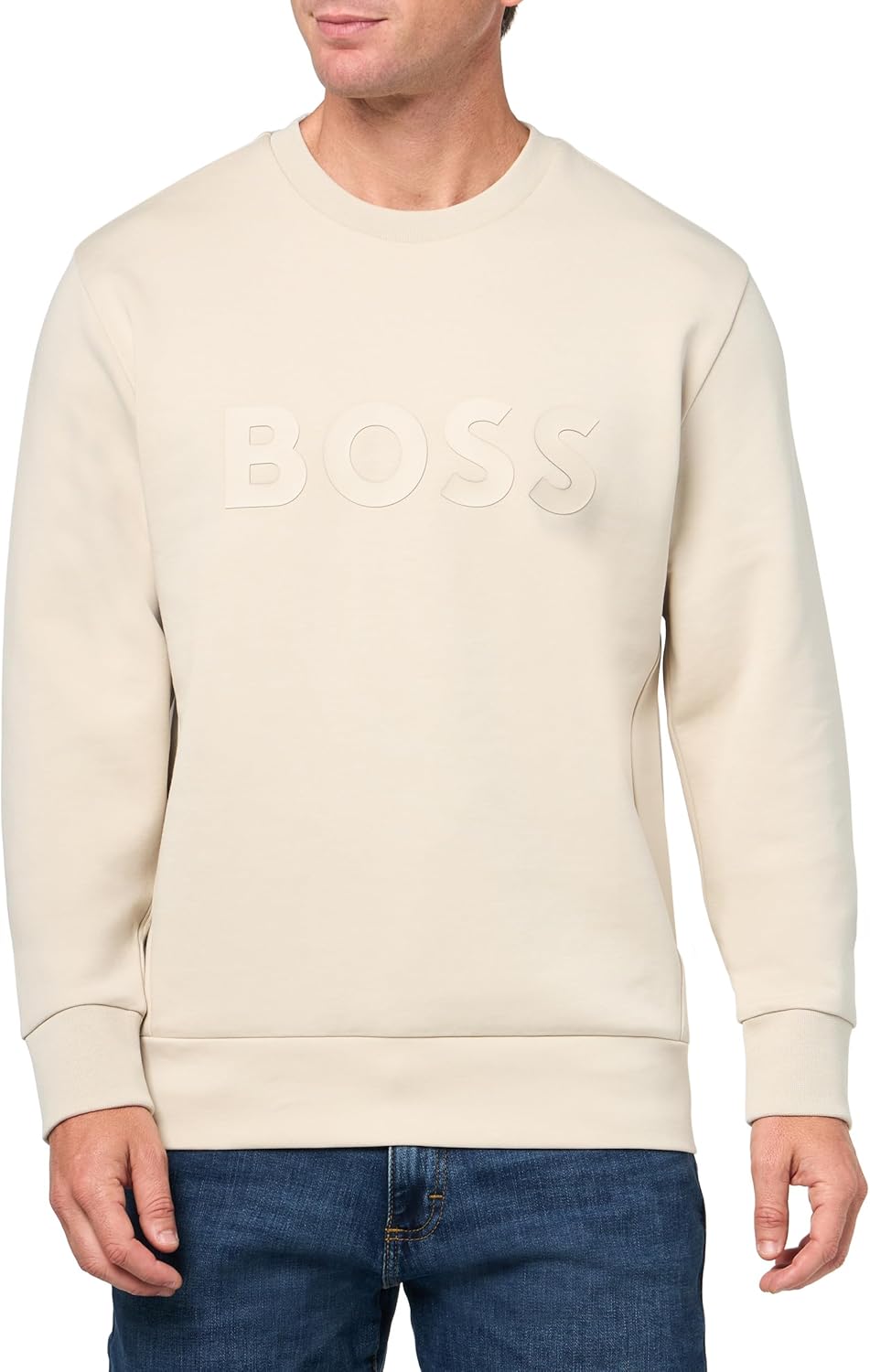 BOSS mens Boss Iconic Logo Crewneck Sweatshirt