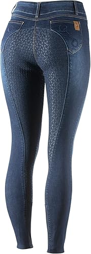 Vista 3 de HORZE Kaia - Pantalones de asiento completo de silicona de cintura alta para mujer