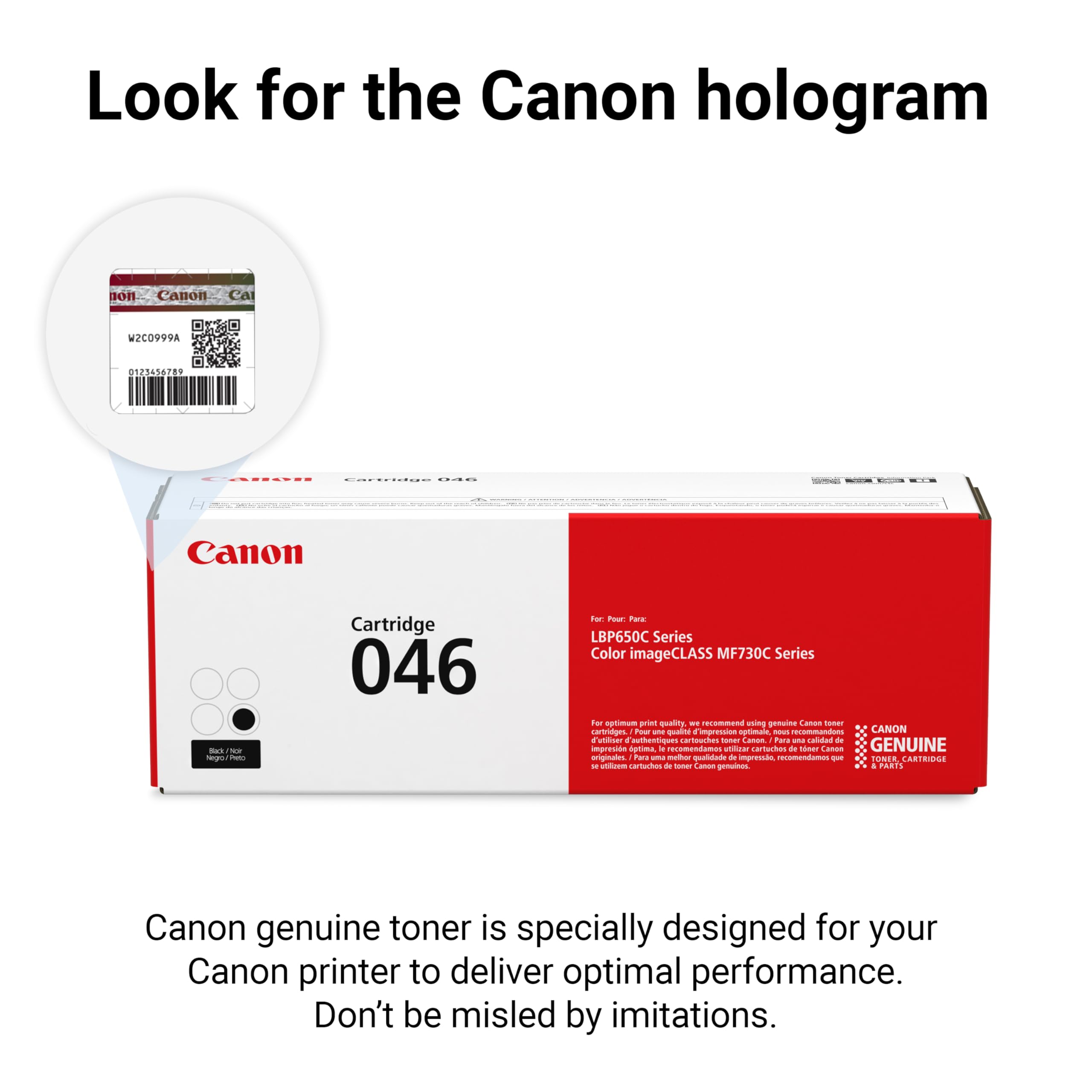 Amazon.com: Canon Genuine 046 Black Toner Cartridge