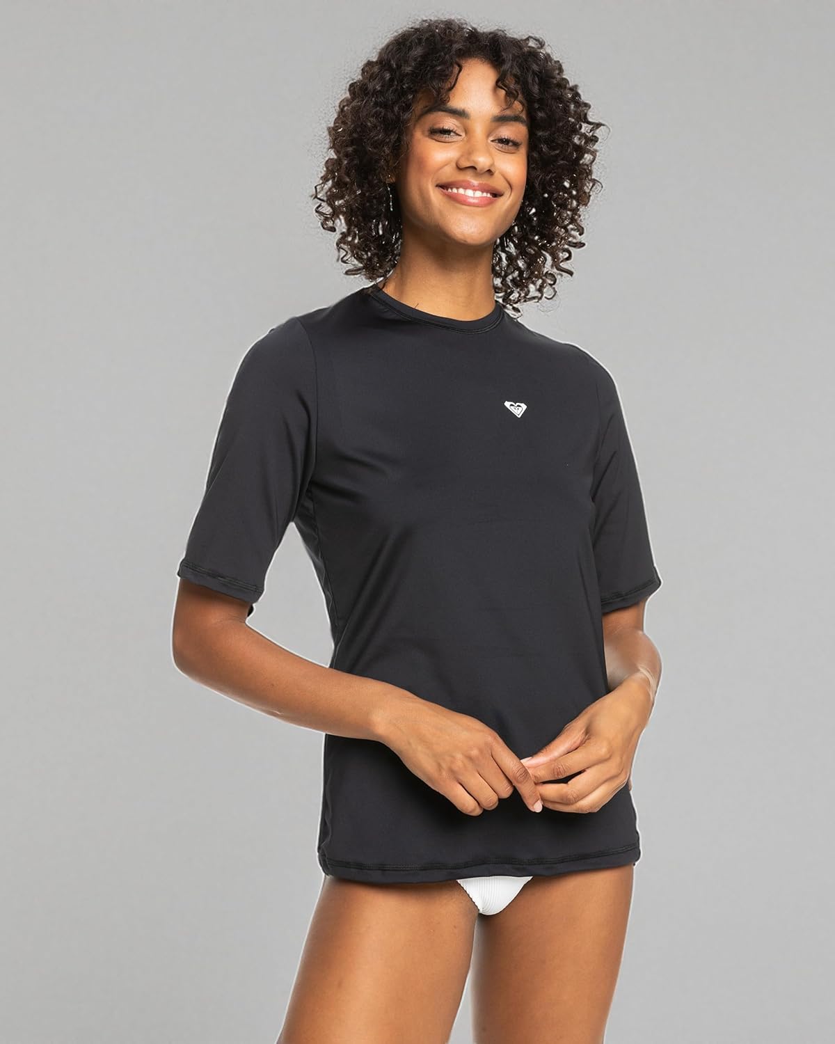 Roxy Women's Standard Enjoy Waves Short Sleeve Loose Fit Rashguard