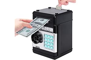 Kids Atm Piggy Bank Boys Girls Number Coins Bank Electronic Coin Money Bank
