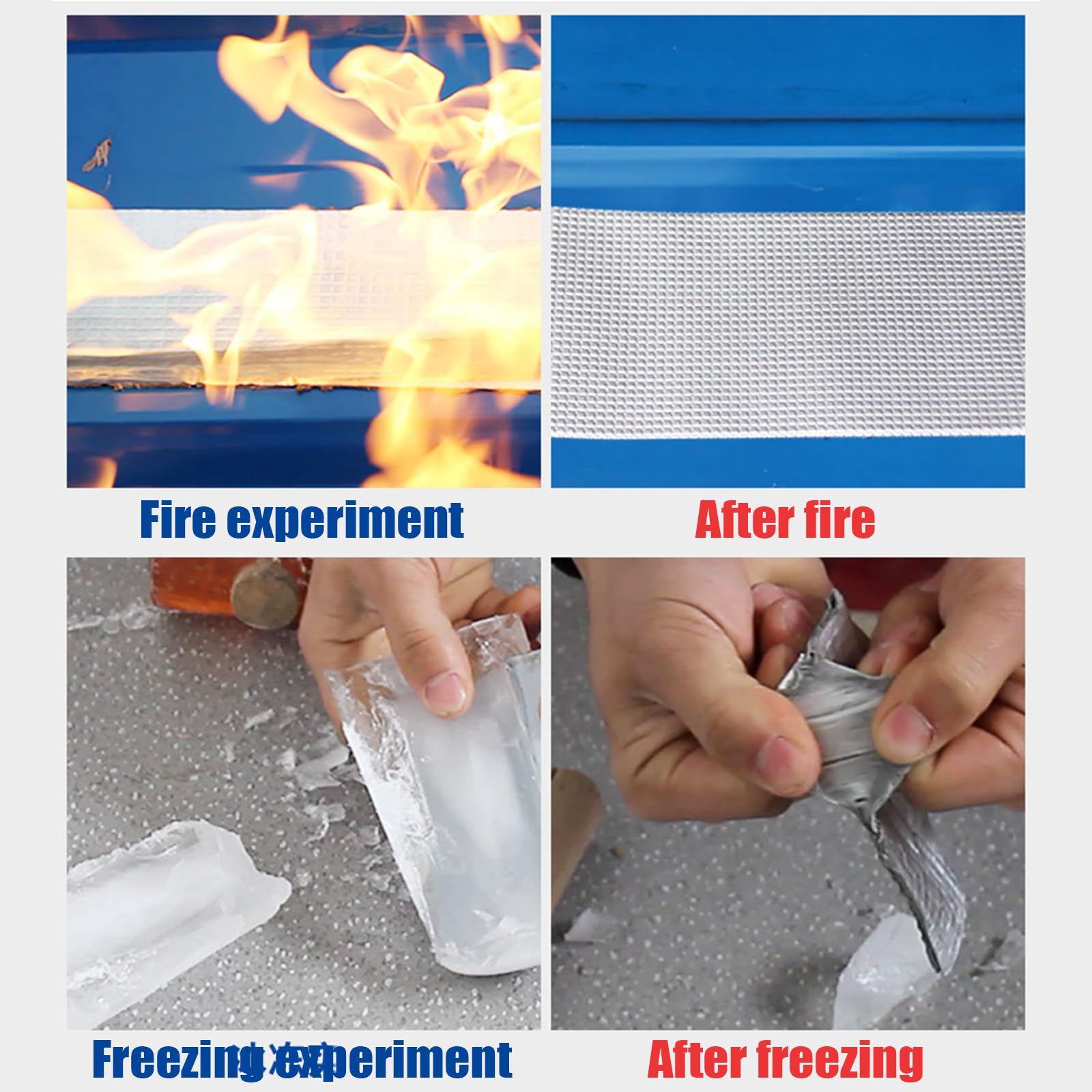 Cinta De Butilo para ReparacióN,Cinta Fugas Agua Presion,Cinta Adhesiva De Aluminio Butilo Impermeable,Elegante Y Bonito,Adecuado para ReparacióN De Ventanas