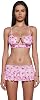 Dolls Kill Butterfly Spandex Swimsuit by Sugar Thrillz – Bikini Top & Skirted Bottoms with Lace-Up Back, Butterfly Print