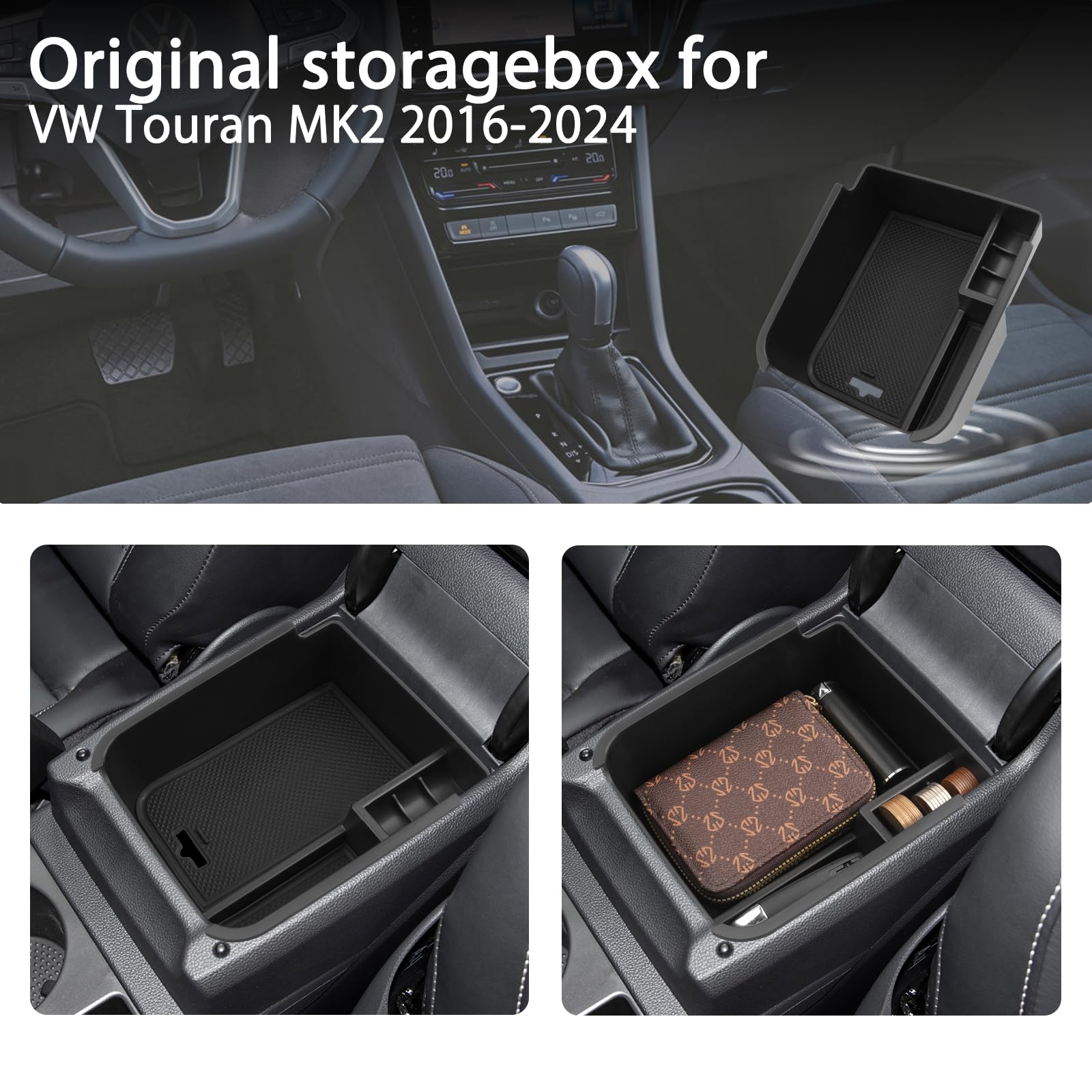 Auto Armlehnen Abdeckung Für VW Passat B8 - PU Leder Mittelkonsole Schutz