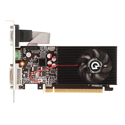 UniMarket R5 230 Graphics Card, 4G GDDR3 128bit Low Profile Video Card for PC with Single Fan, Gaming GPU, Desktop Computer, HDMI VGA DVI, 700MHz 2668MHz, PCI Express 1.1'