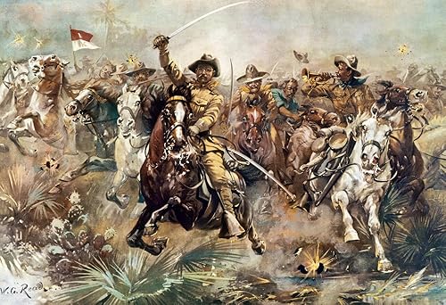 Cuba Rough Riders 1898 NTeddyS Rough Riders Theodore Roosevelt Leading His Rough Riders At The Storming Of San Juan Hill Cuba 1 de julio de 1898