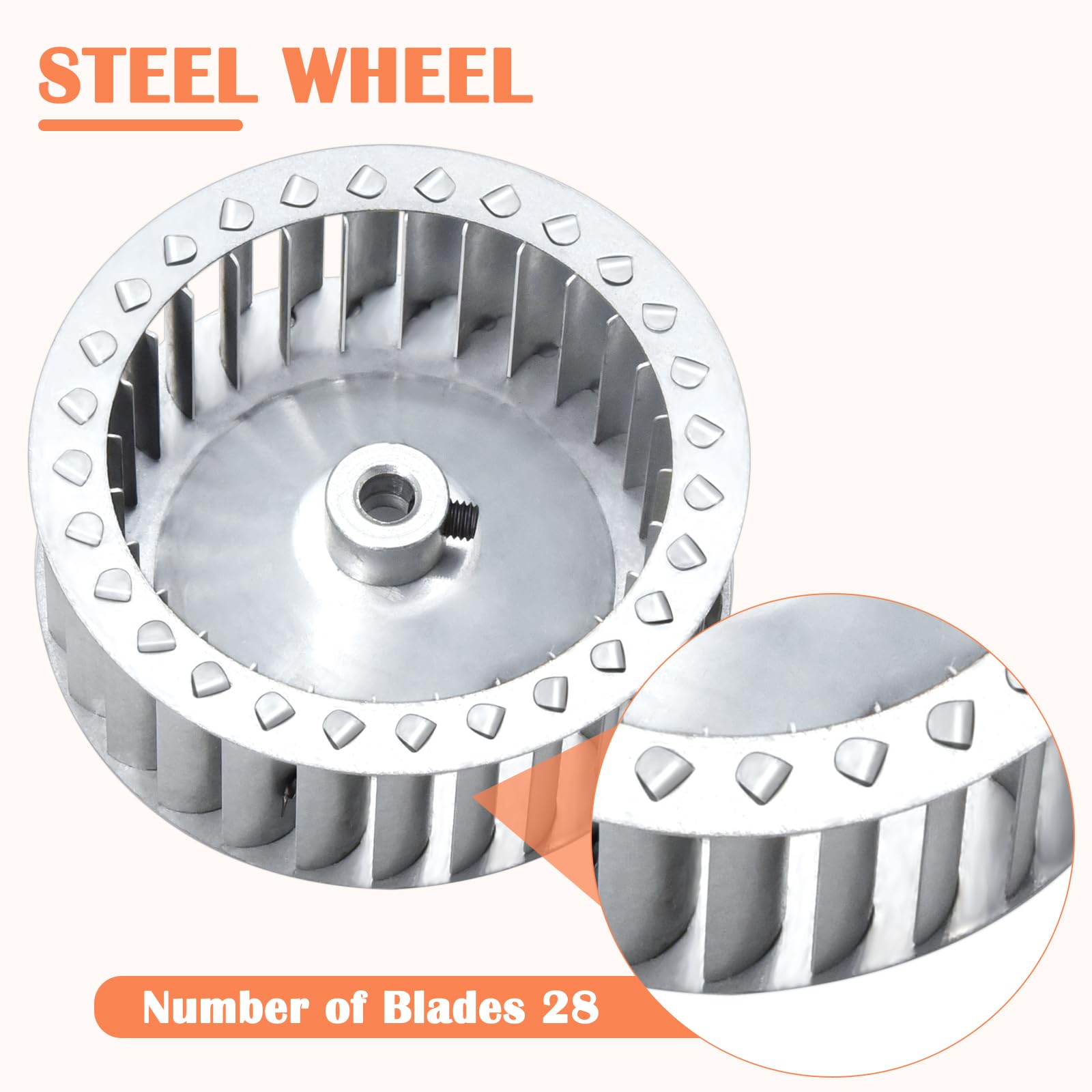 Hiorucet 318984-753 Inducer Motor Assembly with HC21ZE114A Furnace Motor and LA11AA005 Blower Wheel for Jakel, Carrier, Payne, Bryant Furnace, J238-150-1571, 310371-752, HC21ZE117, 65569, 318984753.