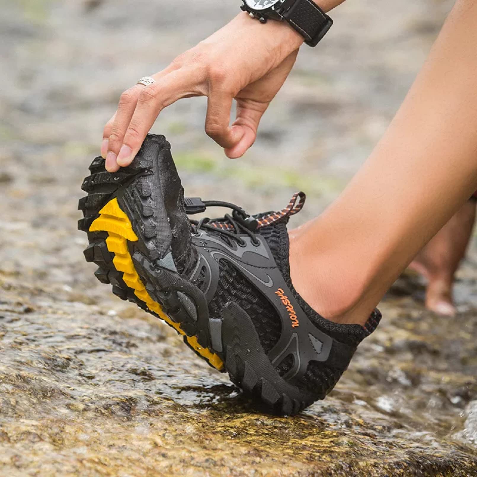 Herren Aquaschuhe Große Größe 46 47 48 49 50 Wanderschuhe rutschfeste Angelwasserschuhe