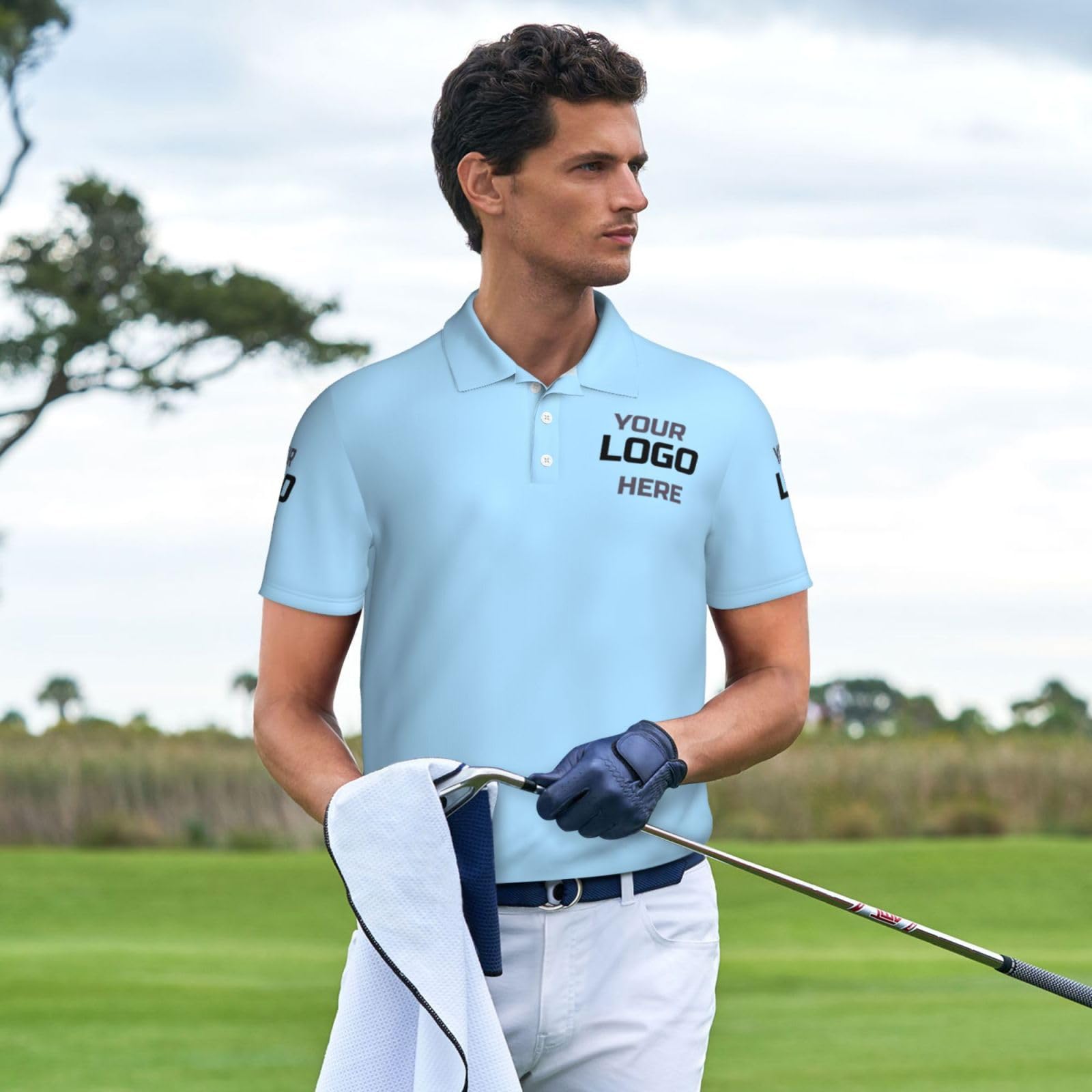 Polo personnalisable, design personnalisé avec texte, logo, photo, chemises de travail personnalisées pour hommes et femmes, chemise de golf personnalisable, uniforme de travail, tailles S à