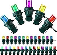 Vista 18 de Bombillas de repuesto LED Honoson de 5 mm para luces de cadena de Navidad, juego de luces de alambre de ángulo amplio LED para decoración del hogar