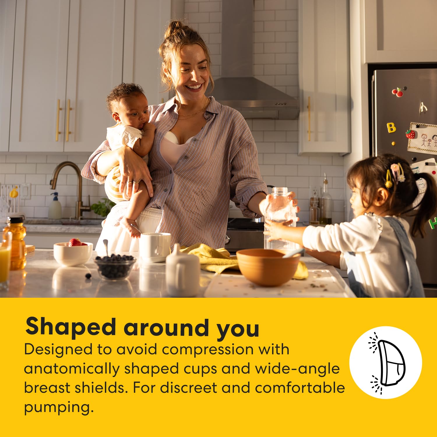 Medela Motion InBra Wearable Electric Breast Pump + Storage Bag – Highly efficient, Designed for Dependable Performance and Comfort. Hassle-Free handling & discreetness — view 6