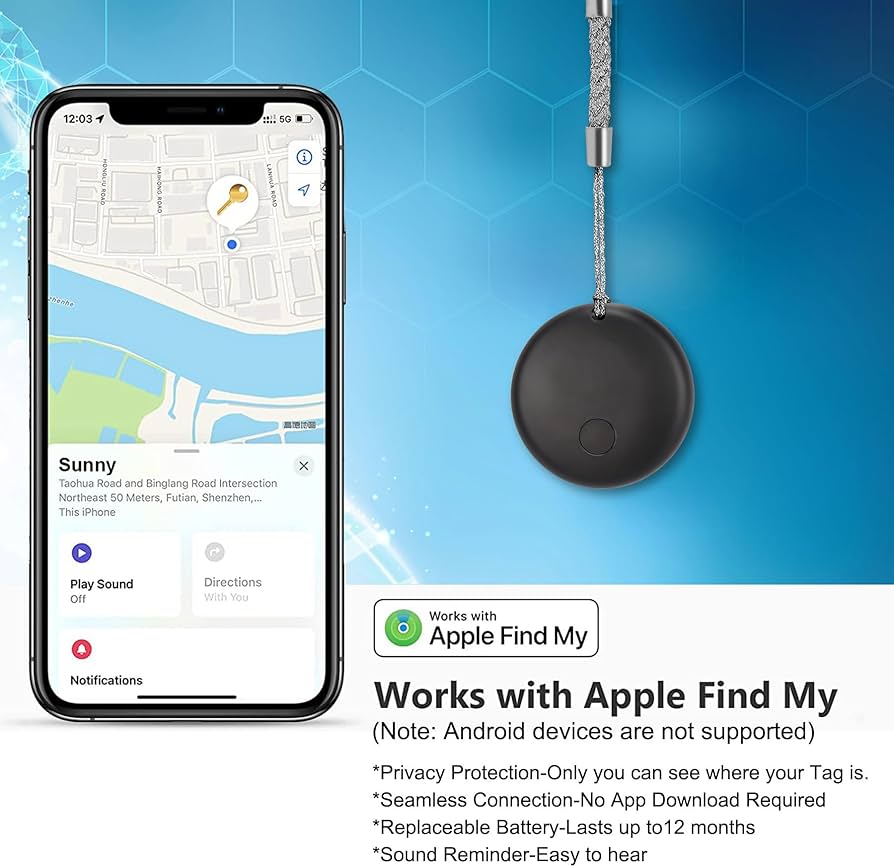 ꕤ︎︎ Loshall Tag Apple Find My対応 Amazon.com: Air Tracker Item Finders Works with Apple Find My (iOS