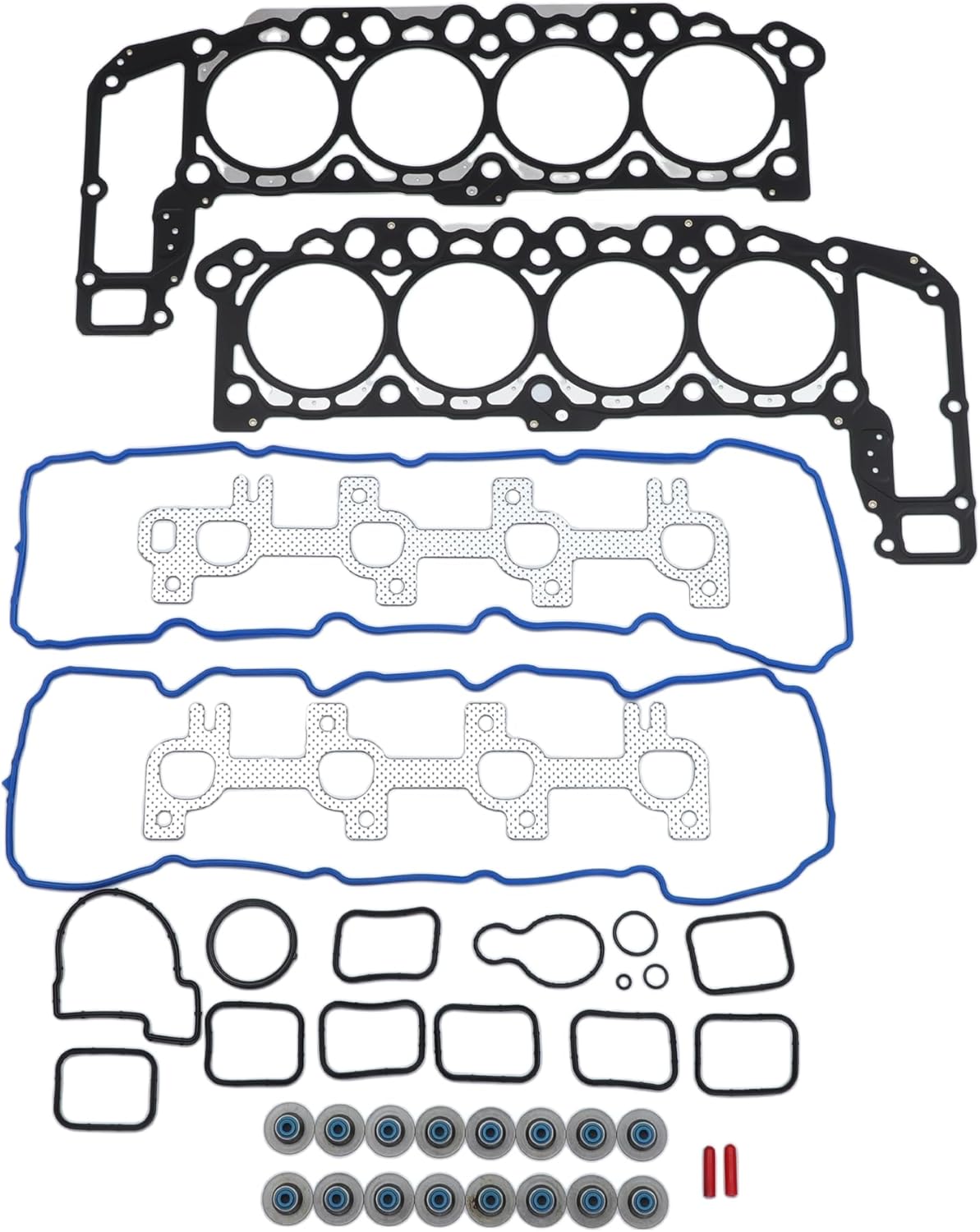 No.HS26157PT-1/CS26157 Engine Timing Cover Gasket Set for DODGE DURANGO 4.7L 2004-2007 Head Gasket Intake Exhaust Manifold Gasket Kit 1 Set