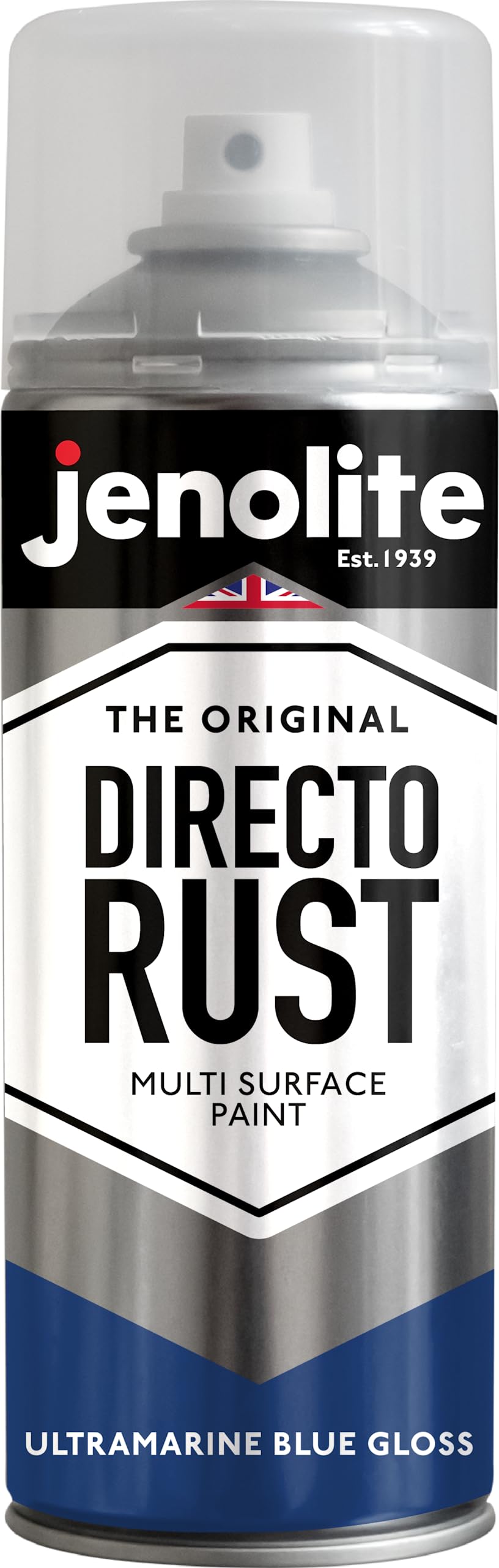 Jenolite Ultramarine Blue Directorust Gloss Spray Paint | | 400Ml | Direct To Rust Spray Paint For Metal | Multi Surface Gloss Spray Paint For Wood, Metal, Plastic, Ceramic | Ral 5002